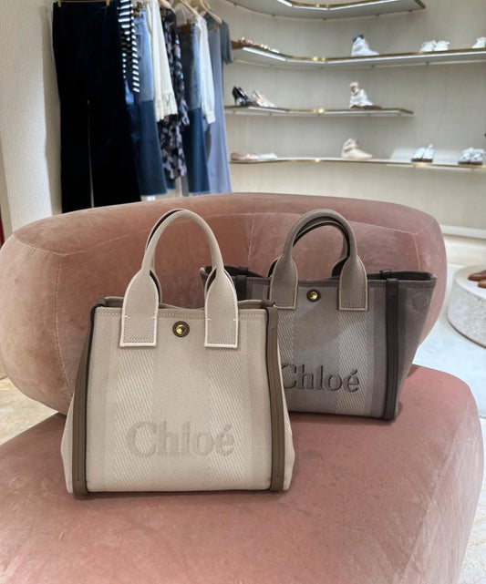 🌸法國代購 Small Chloé Carry tote bag in canvas | 預訂 付款後起計一個月左右到港