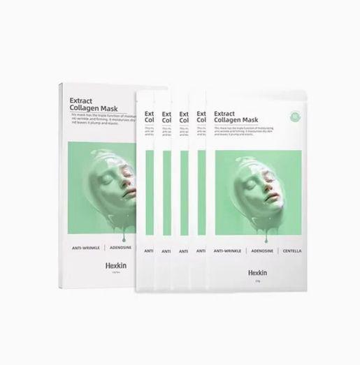 供應商現貨🌸HEXKIN EXTRACT COLLAGEN MASK 1盒5片 | 落單後約3-5個工作天寄出