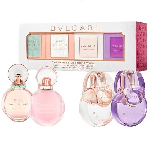 200套售完即止💮免稅正品 Bvlgari 寶格麗 女士迷你香水禮盒5ml*4（歡沁玫香淡香5ml+歡沁玫香濃香5ml+白水晶淡香5ml+紫水晶淡香5ml） | 預訂約1-2星期 娉婷貿易公司 Exquisite Beauty Trading Company
