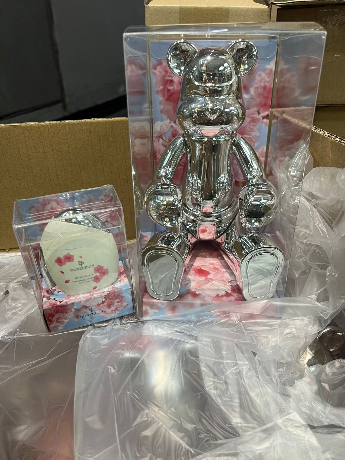 供應商現貨🩷BP櫻花小熊防曬（1組=1ps 熊+1ps 防曬霜） | 落單後約3-5個工作天寄出