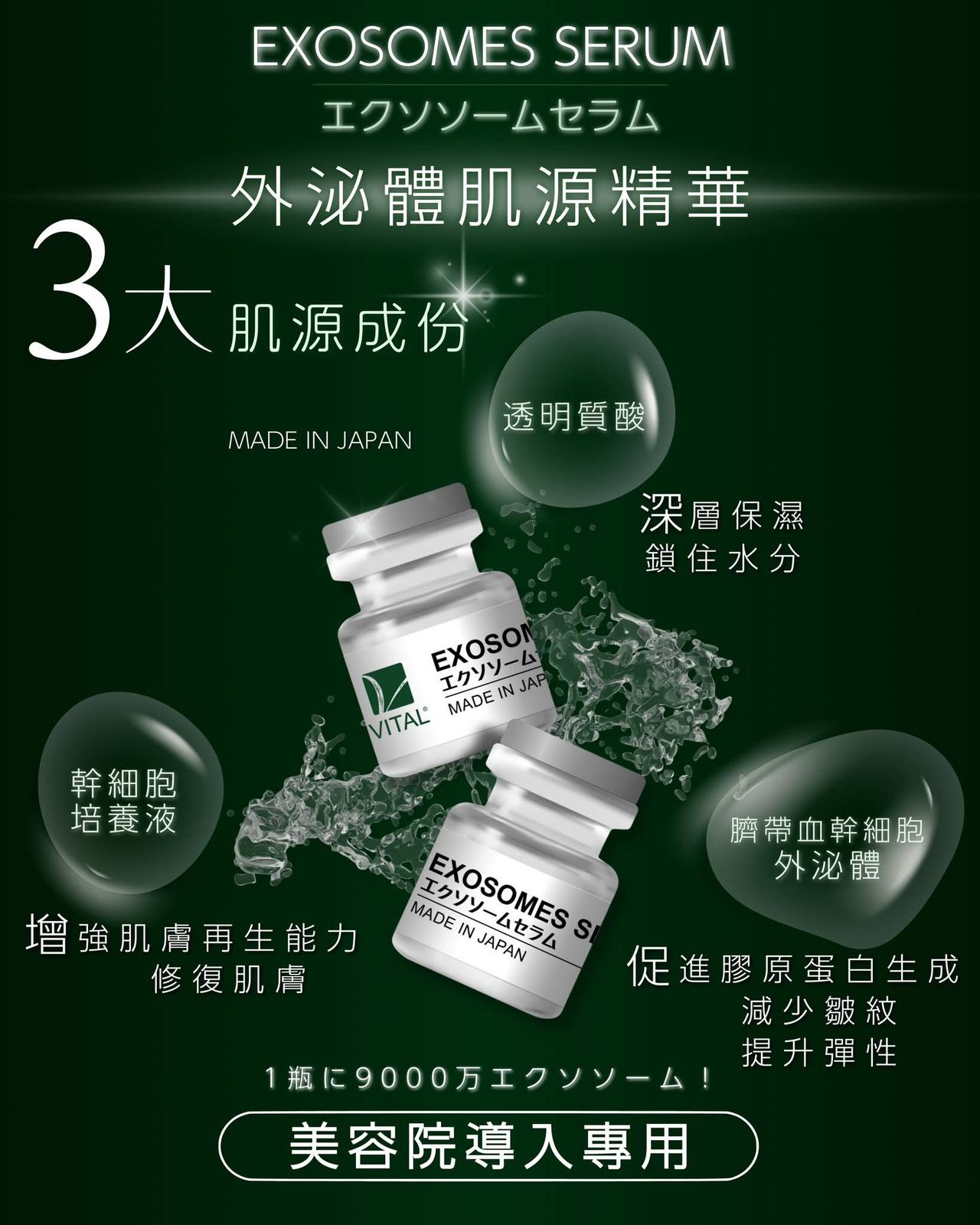 供應商現貨🩷VITAL EXOSOMES SERUM 🧬 外泌體肌源精華 🧬1盒10支 @3ML | 落單後約3-5個工作天寄出