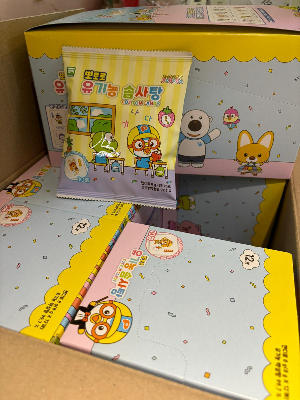 現貨🌸MEASTY PORORO卡通棉花糖9g 9GR*12包 | 落單後約3-5個工作天寄出