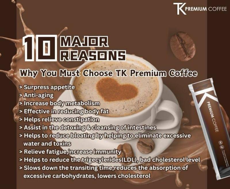🌸馬來西亞TK PREMIUM COFFEE 頂級瘦身咖啡 ☕️ 1盒20包 | 預訂約2星期