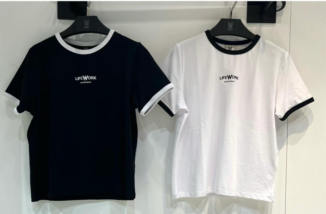 🌸🐶韓國Life Work女裝修身短袖Tee（LW252TS802） | 預訂約3星期