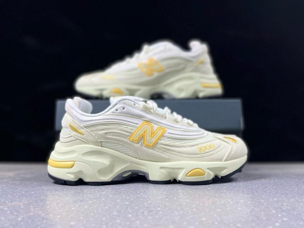 🌸New Balance 1000系列 復古 老爹風低幫休閒運動跑步鞋 M1000TI # 白+黃 | 預訂約2-3星期(自行備註尺碼)