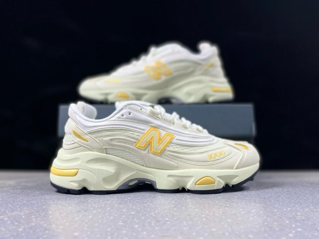 🌸New Balance 1000系列 復古 老爹風低幫休閒運動跑步鞋 M1000TI # 白+黃 | 預訂約2-3星期(自行備註尺碼)