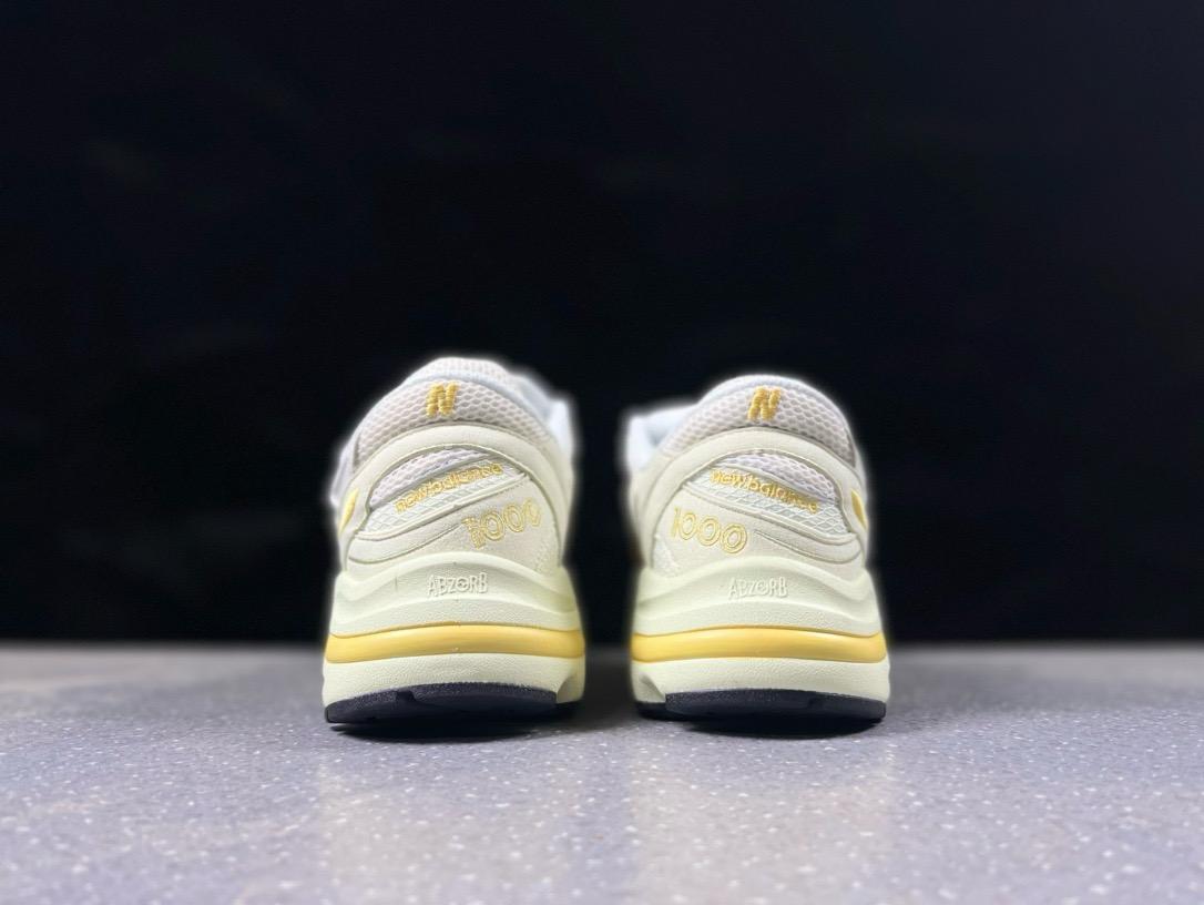 🌸New Balance 1000系列 復古 老爹風低幫休閒運動跑步鞋 M1000TI # 白+黃 | 預訂約2-3星期(自行備註尺碼)