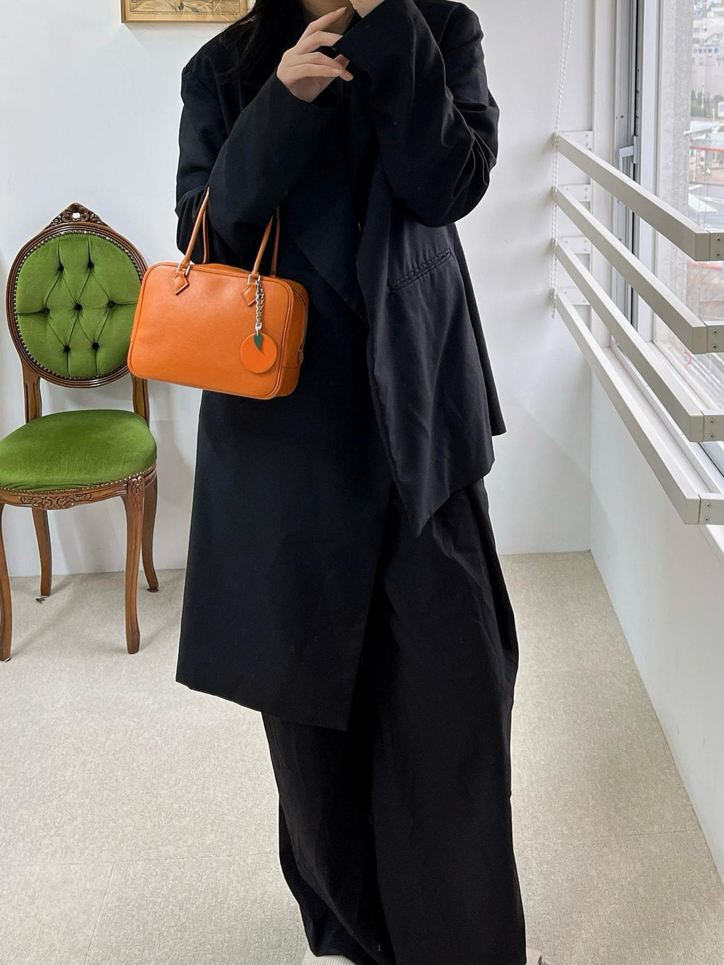 🌸日本中古品代購 愛馬仕愛馬仕橙E皮Plume 20框H刻2004年/Epsom/愛馬仕橙 | 預訂約2-3星期