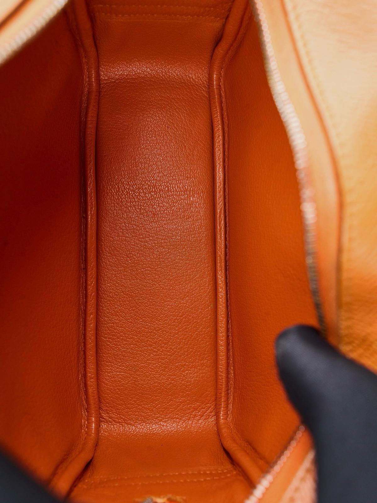 🌸日本中古品代購 愛馬仕愛馬仕橙E皮Plume 20框H刻2004年/Epsom/愛馬仕橙 | 預訂約2-3星期