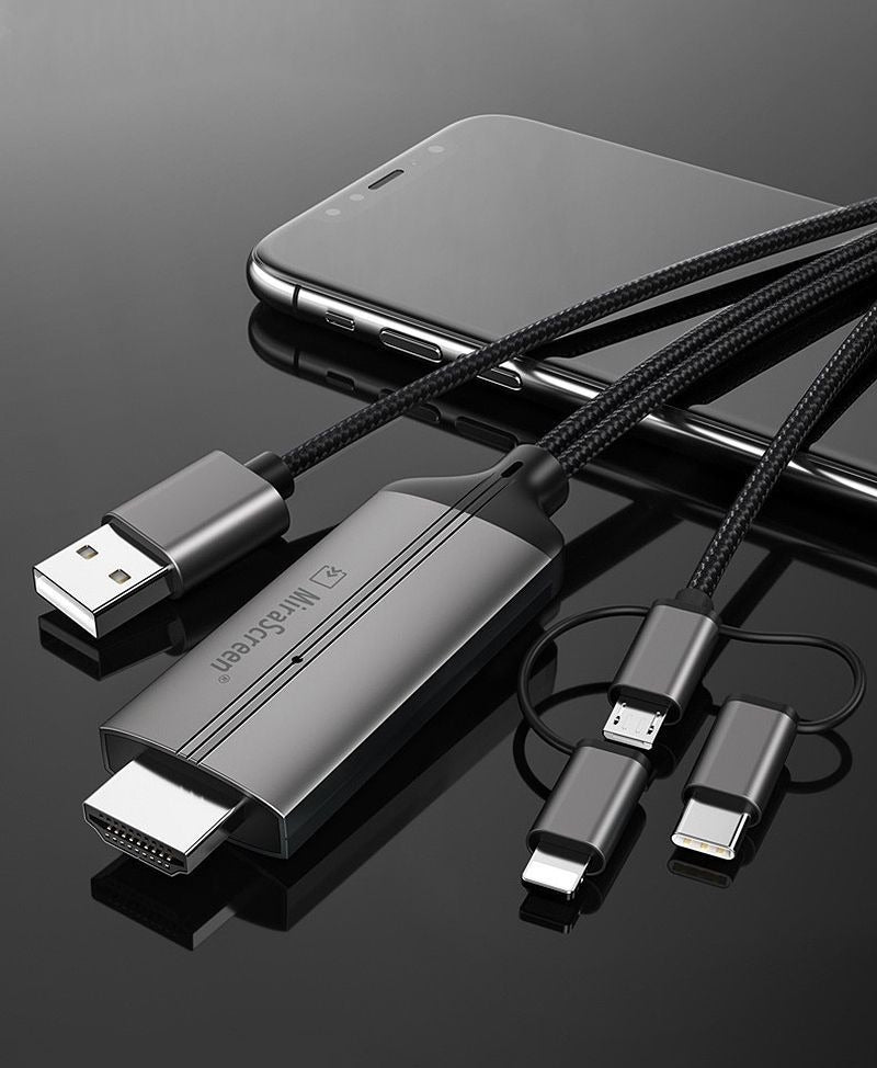 🌸MiraScreen LD36 📱🖥️ 三合一有線影像轉接器 手機平板上電視 一插即用 | 預訂約2-3星期