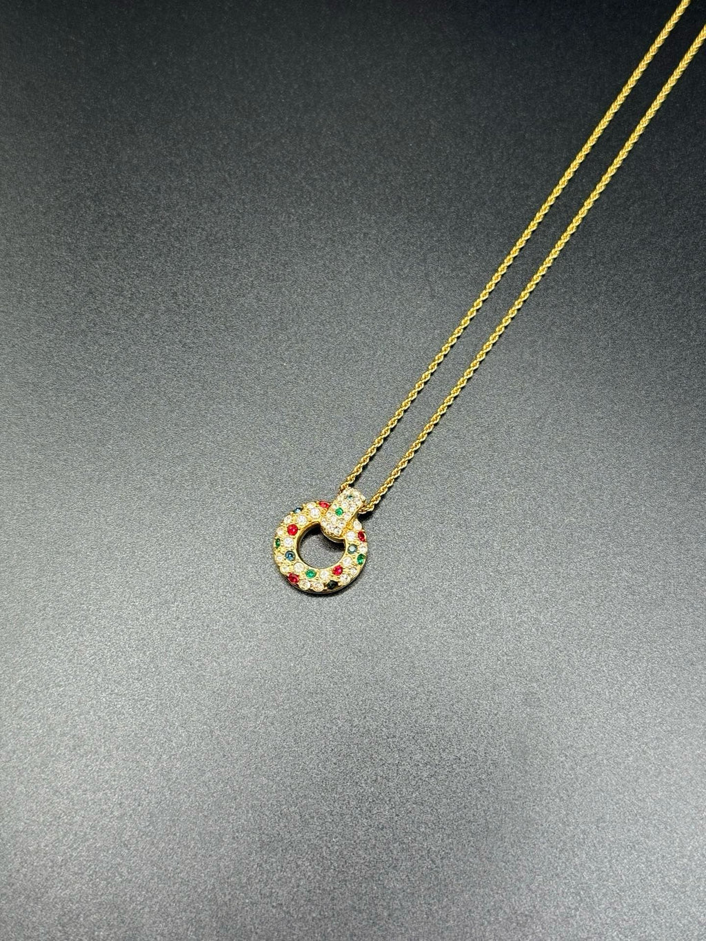 🌸日本中古品代購 Dior彩鑽項鏈 | 預訂約2-3星期