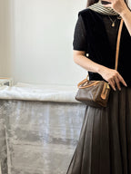 🌸日本中古品代購 Celine棕花mini波士頓 ➕肩帶 | 預訂約2-3星期