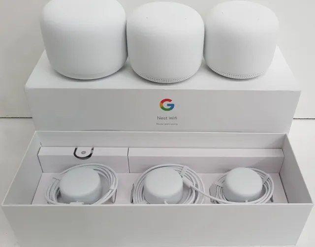 🌸「村屋必備 大牌子穩陣」Google Nest Wifi AC2200 Wi-Fi Router 3件裝（1主機+2子機）🛜🏡一年保養 | 預訂約1-2星期