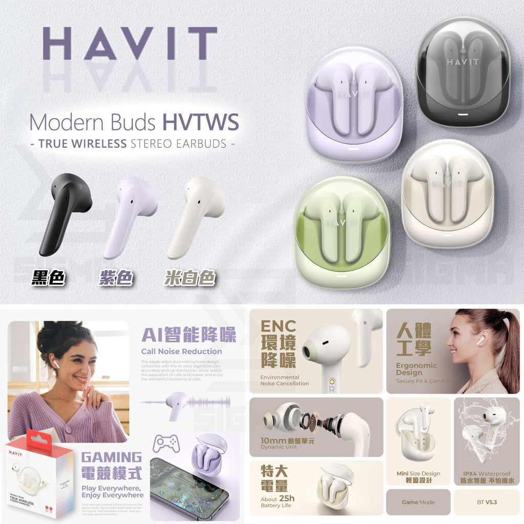🌸Havit 🇭🇰 OWS907 🎧開放穿戴式立體聲藍牙耳機 | 預訂約2-3星期