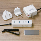 🌸💫 M2K GaN 65W可換腳式『 夾充 』【旅行版】- 夾枱迷你快速充電器 (3C1A) | 預訂約2星期