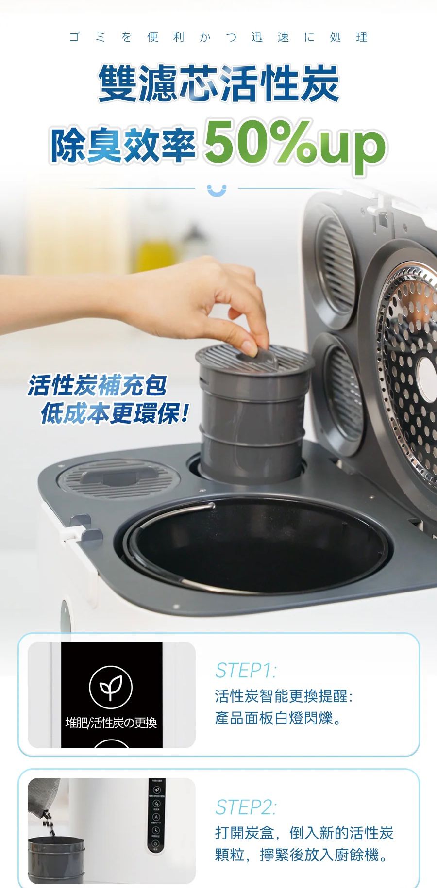 🌸原裝行貨一年保養 日本Yohome低耗節能降解淨味粉化多用途大容量環保廚餘機 | 預訂約1-2星期 娉婷貿易公司 Exquisite Beauty Trading Company