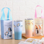 5/5截🌸限量 正版 Mofusand貓福珊迪 曲線杯保溫提袋組900ml（不鏽鋼杯+ 保溫飲料提袋）| 預訂約5月尾至6月初