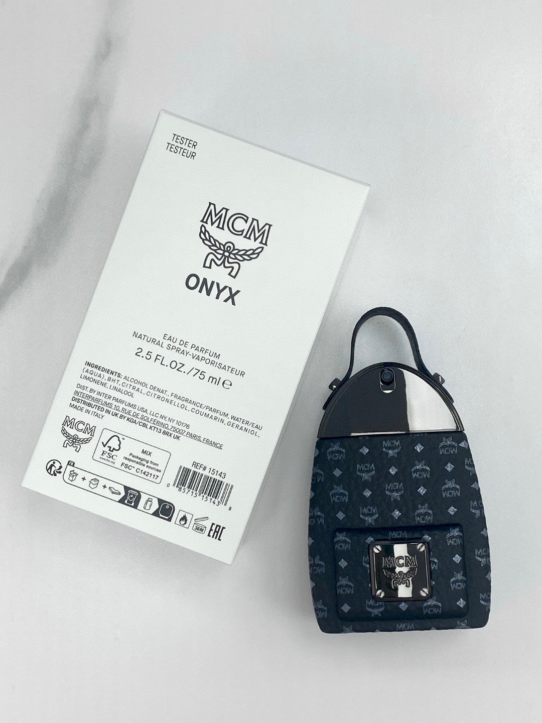 供應商現貨🌸免稅正品 MCM Onyx Eau De Parfum MCM黑曜揹包男士淡香精75ml🌟簡裝 | 預訂 逢星期一，三返倉執貨 其後約3-5個工作天寄出