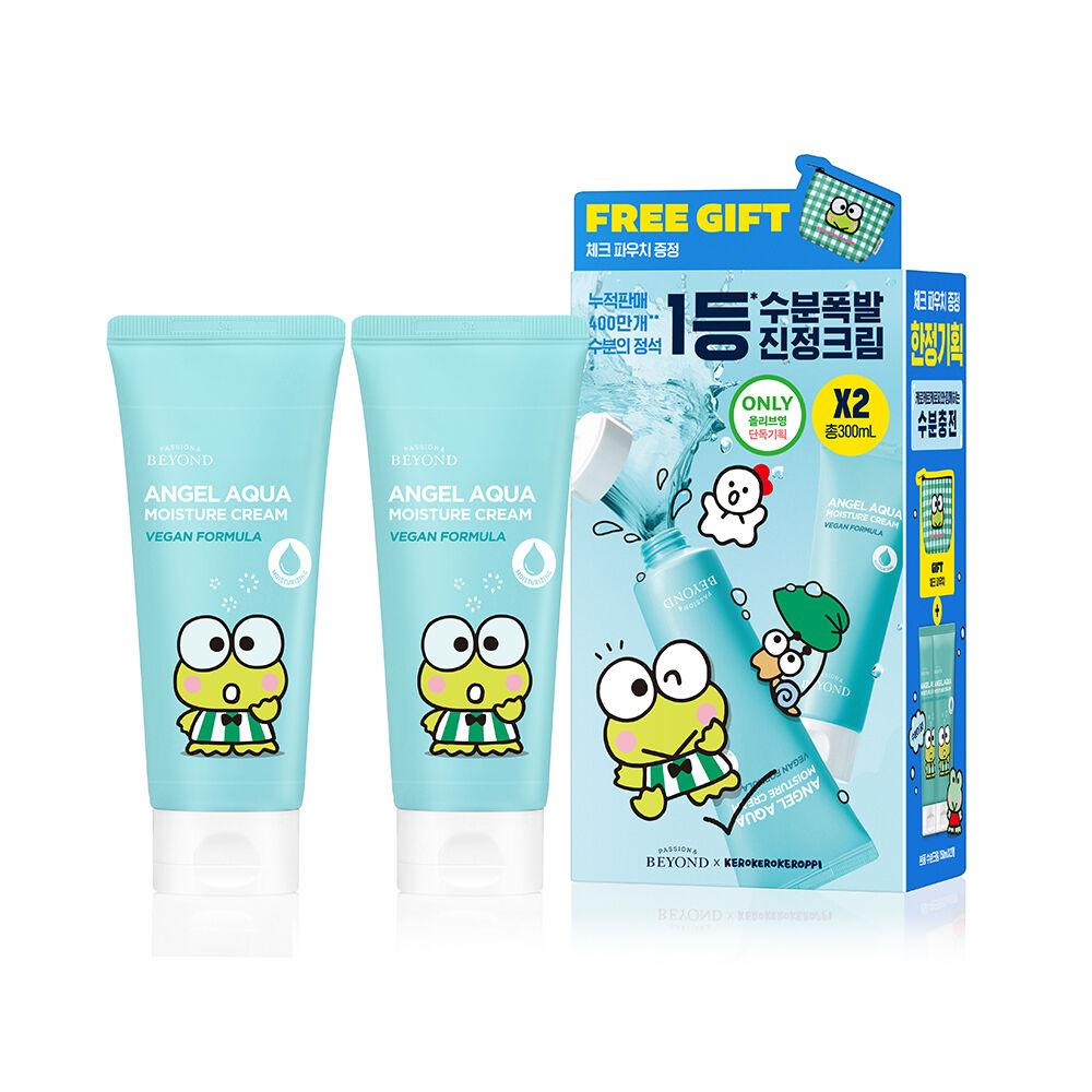 30/4 23:00截🌸🇰🇷𝓞𝓵𝓲𝓿𝓮 𝔂𝓸𝓾𝓷𝓰 4月聯乘款 Sanrio x Beyond Angel Aqua 水潤舒緩霜 150ml 1+1 （贈送散子/小包） | 預訂 截單後約3-4星期