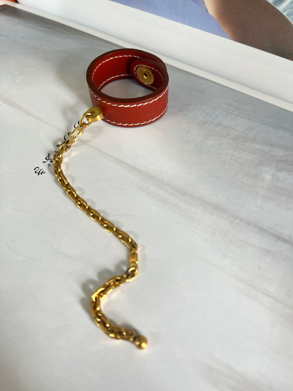 🌸日本中古品代購 愛馬仕磚紅box皮金扣皮質 | 預訂約2-3星期