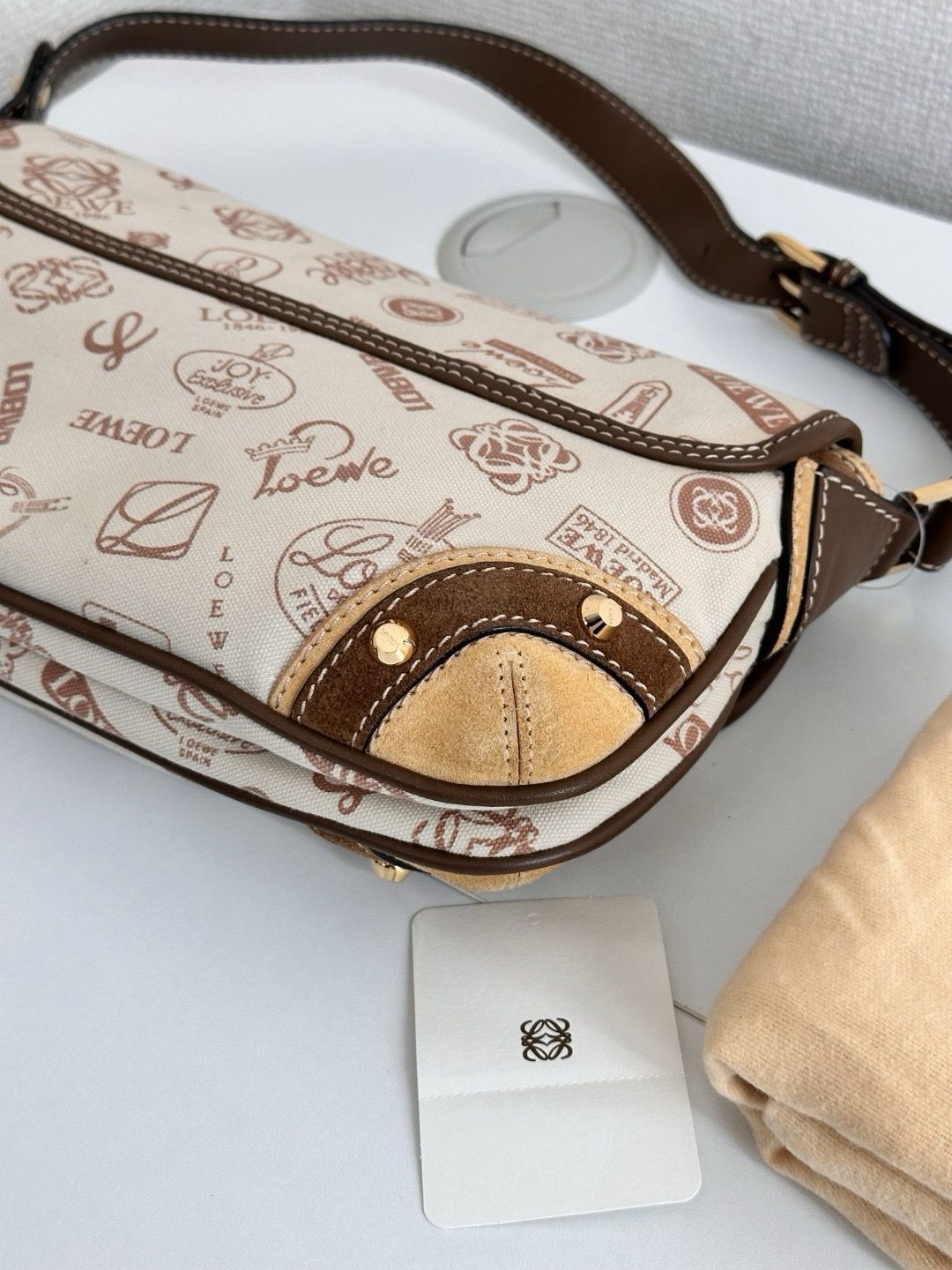 🌸日本中古品代購【稀有】LOEWE羅意威帆布160周年紀念單肩包手提包 | 預訂約2-3星期