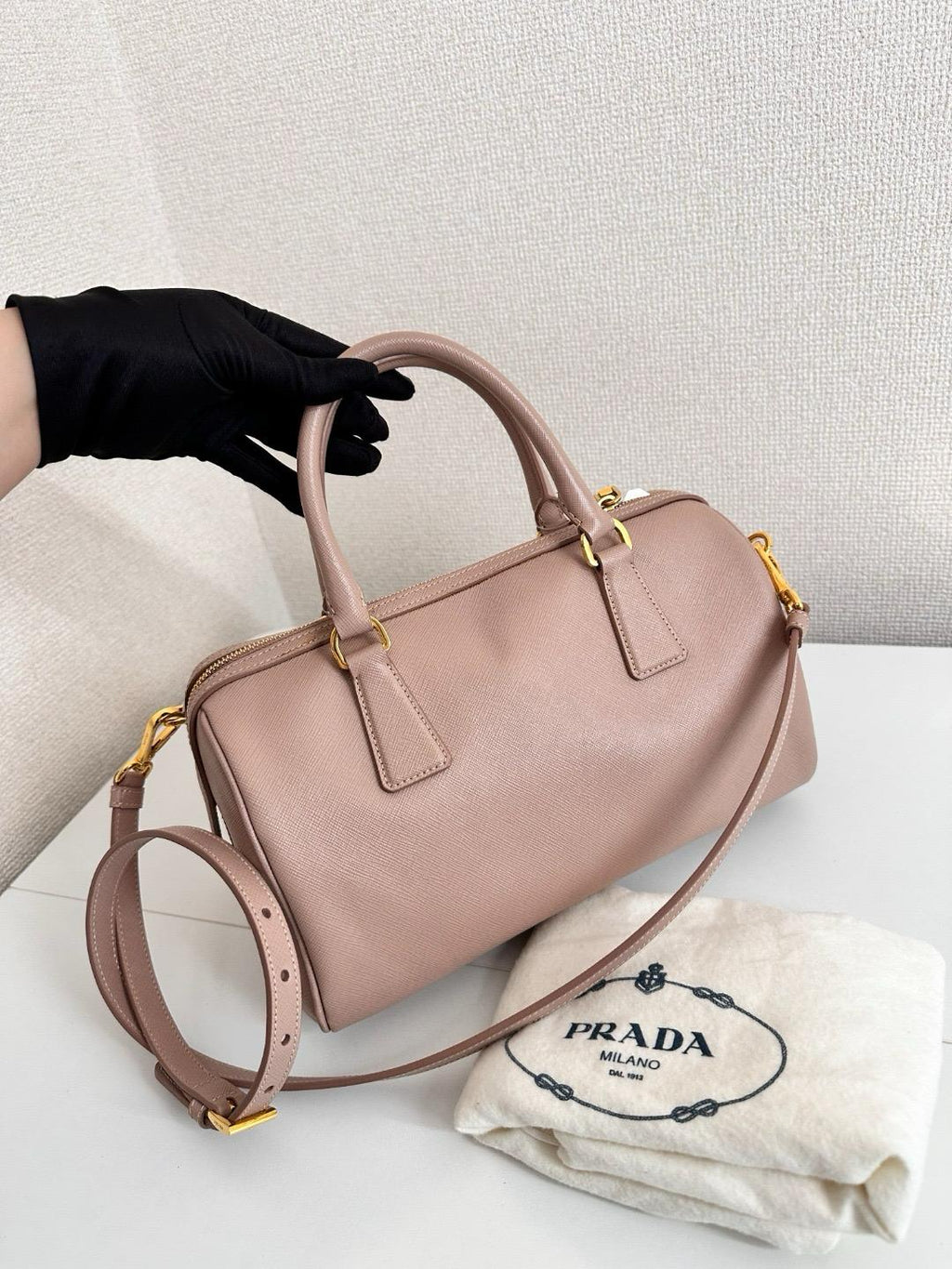 🌸日本中古品代購 PRADA普拉達2 WAY波士頓包/單肩包Saffiano | 預訂約2-3星期