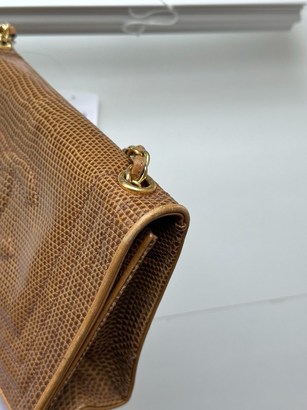 🌸日本中古品代購 Chanel香奈兒Lizard Leather蜥蜴皮Coco標志鏈條包斜挎包 | 預訂約2-3星期