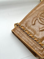 🌸日本中古品代購 Chanel香奈兒Lizard Leather蜥蜴皮Coco標志鏈條包斜挎包 | 預訂約2-3星期