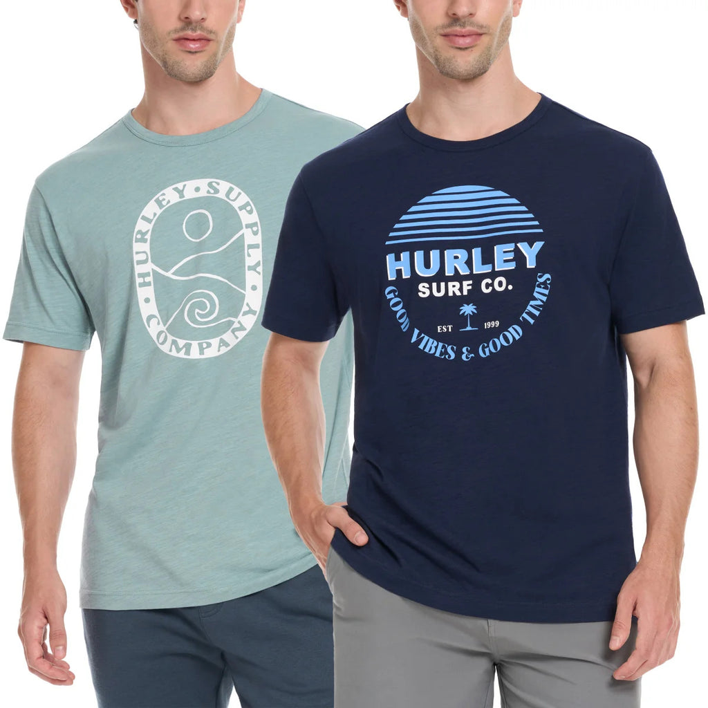 售完即止🌸🇺🇸 美國直送 Hurley 男士Tee 👍 2件組合 | 預訂 落單後約6月尾至7月初(自行備註顏色及尺寸)