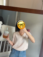 售完即止🌸🇺🇸 美國直送 Ella Moss 復古半袖針織 | 預訂 落單後約6月尾至7月初(自行備註顏色及尺寸)