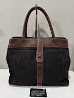 🌸日本中古品代購 CHANEL牛仔配皮單肩托特 | 預訂約2-3星期