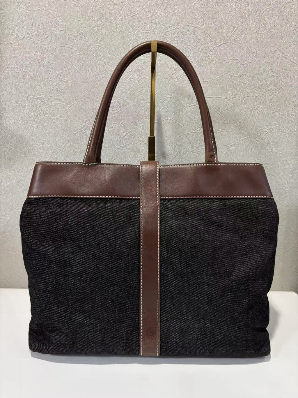 🌸日本中古品代購 CHANEL牛仔配皮單肩托特 | 預訂約2-3星期