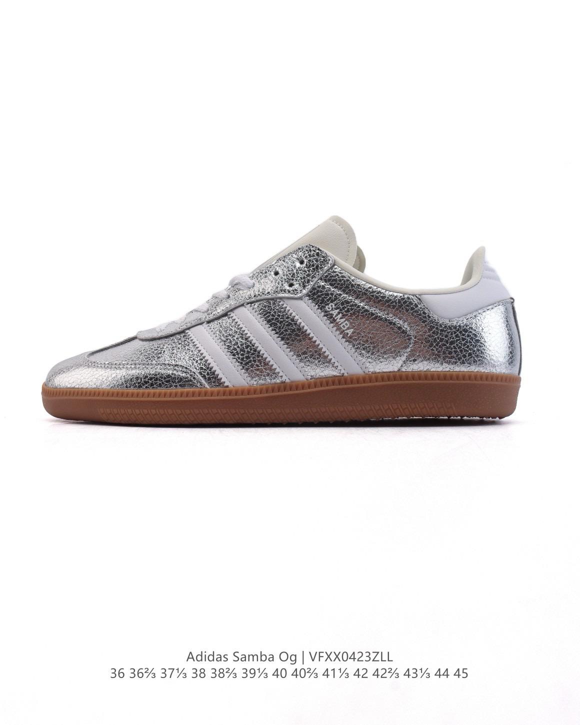 🌸ADIDAS ORIGINALS SAMBA OG SHOES 經典運動鞋小白鞋 # 銀 | 預訂約3-4星期(自行備註尺寸)