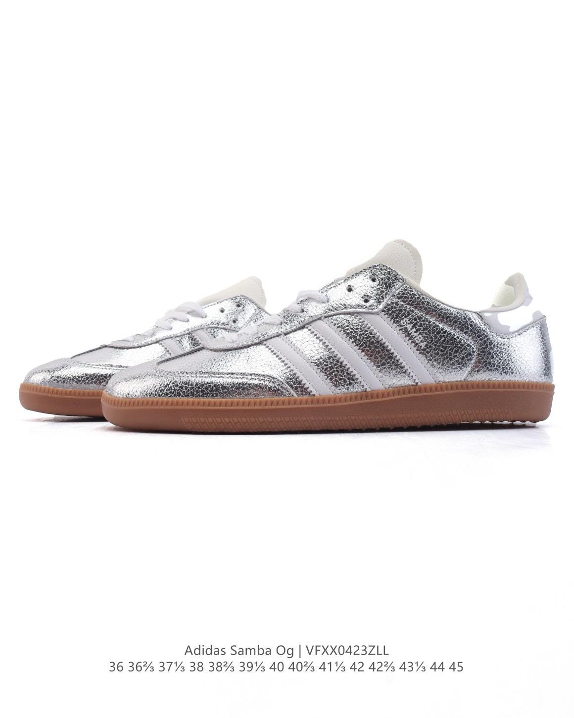 🌸ADIDAS ORIGINALS SAMBA OG SHOES 經典運動鞋小白鞋 # 銀 | 預訂約3-4星期(自行備註尺寸)
