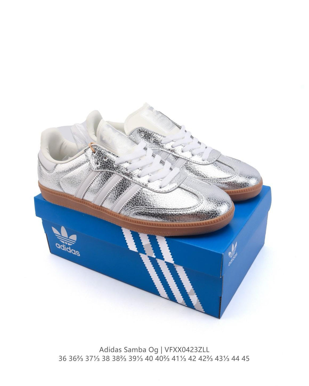 🌸ADIDAS ORIGINALS SAMBA OG SHOES 經典運動鞋小白鞋 # 銀 | 預訂約3-4星期(自行備註尺寸)