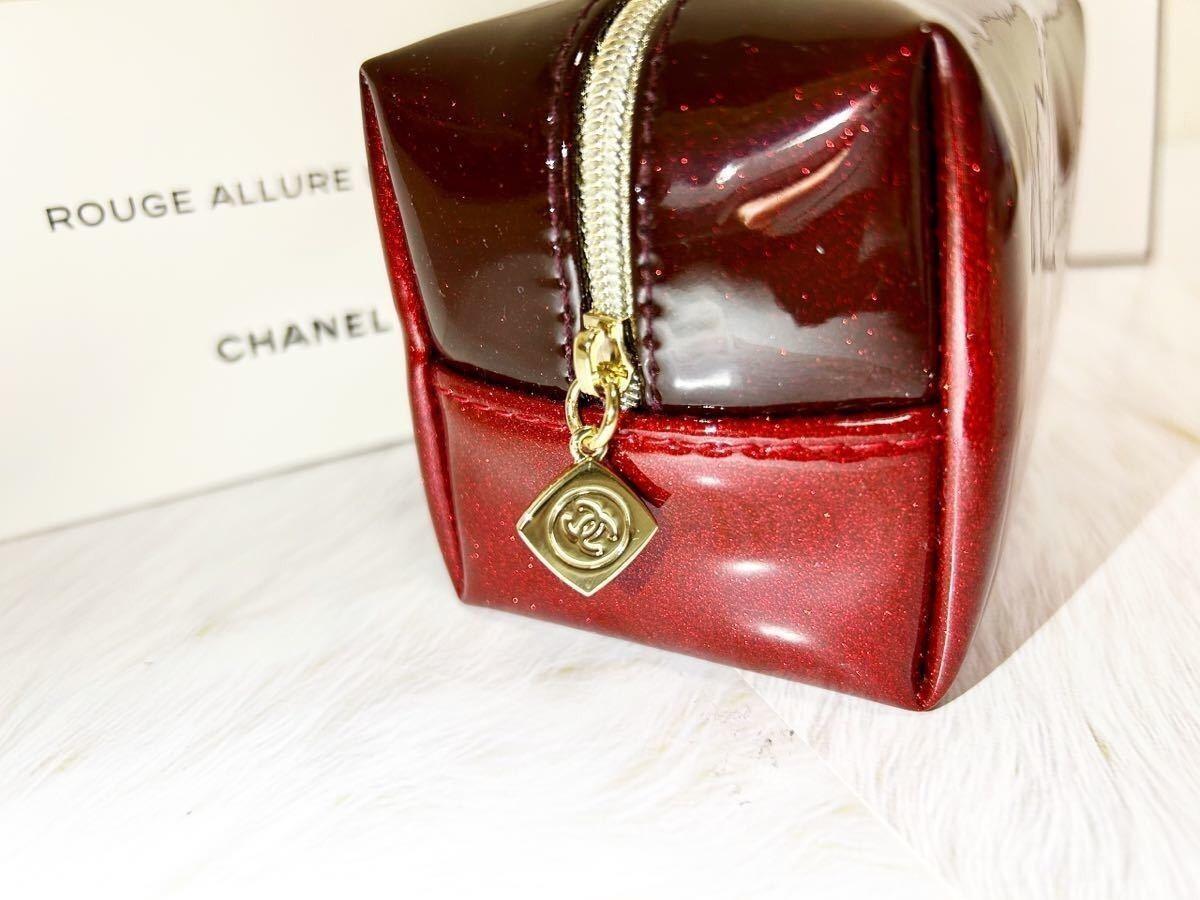 ✅現貨20個🌸CHANEL 閃紅化妝袋(有盒)(專櫃貨) | 落單後約5-7個工作天寄出