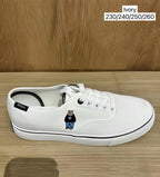 🌸🍊Who A U 韓國專門店/免稅店🍊2025年新款折扣優惠 經典 小熊刺繡 帆布鞋 | 預訂約3-4星期