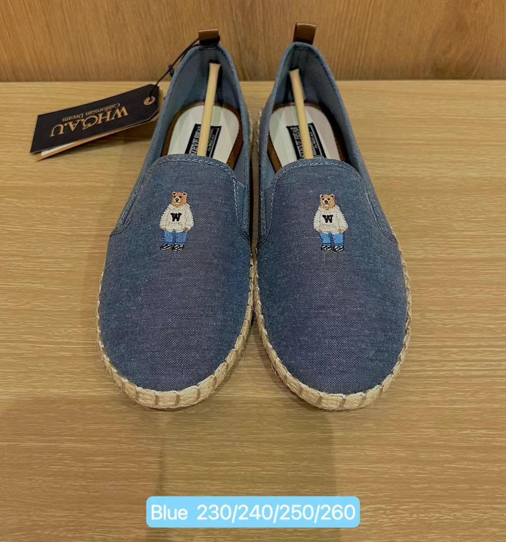 31/5截🌸🍊Who A U 韓國專門店/免稅店🍊2025年新款折扣優惠 小熊刺繡 漁夫鞋 | 預訂約3-4星期(自行備註顏色及尺寸)