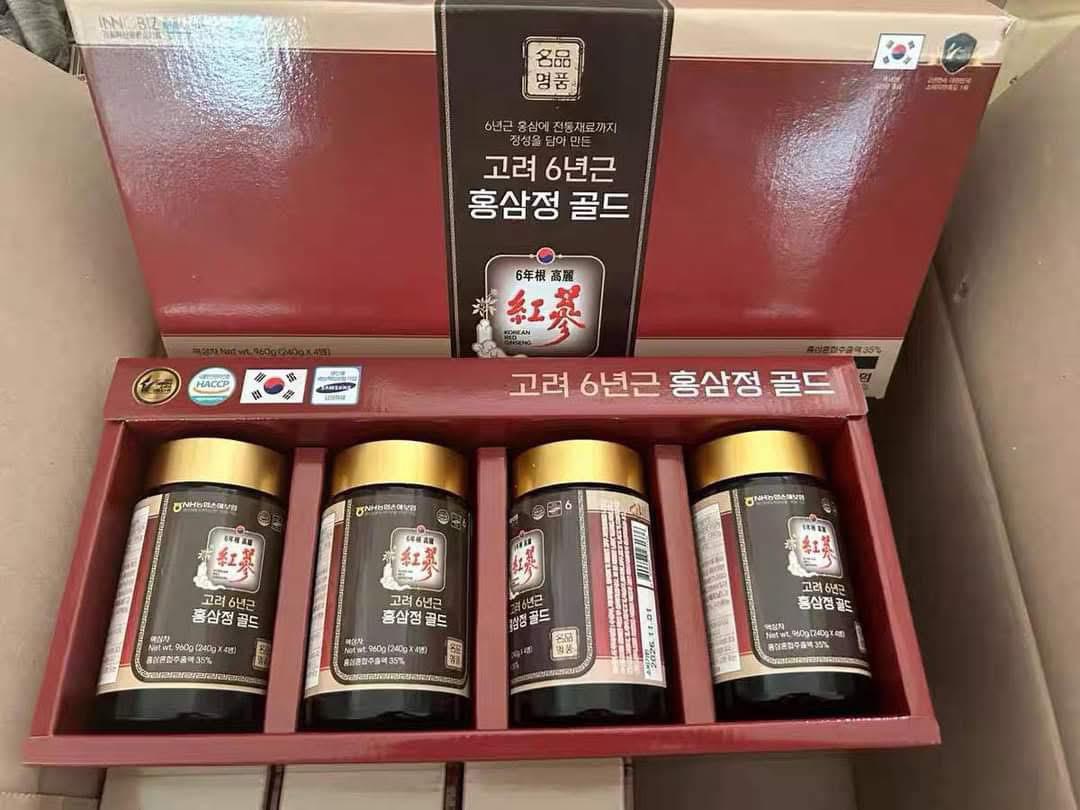 🌸💢韓國6年根紅參液紅參膏精華濃縮液240gx4樽💢 | 預訂約2-3星期 娉婷貿易公司 Exquisite Beauty Trading Company
