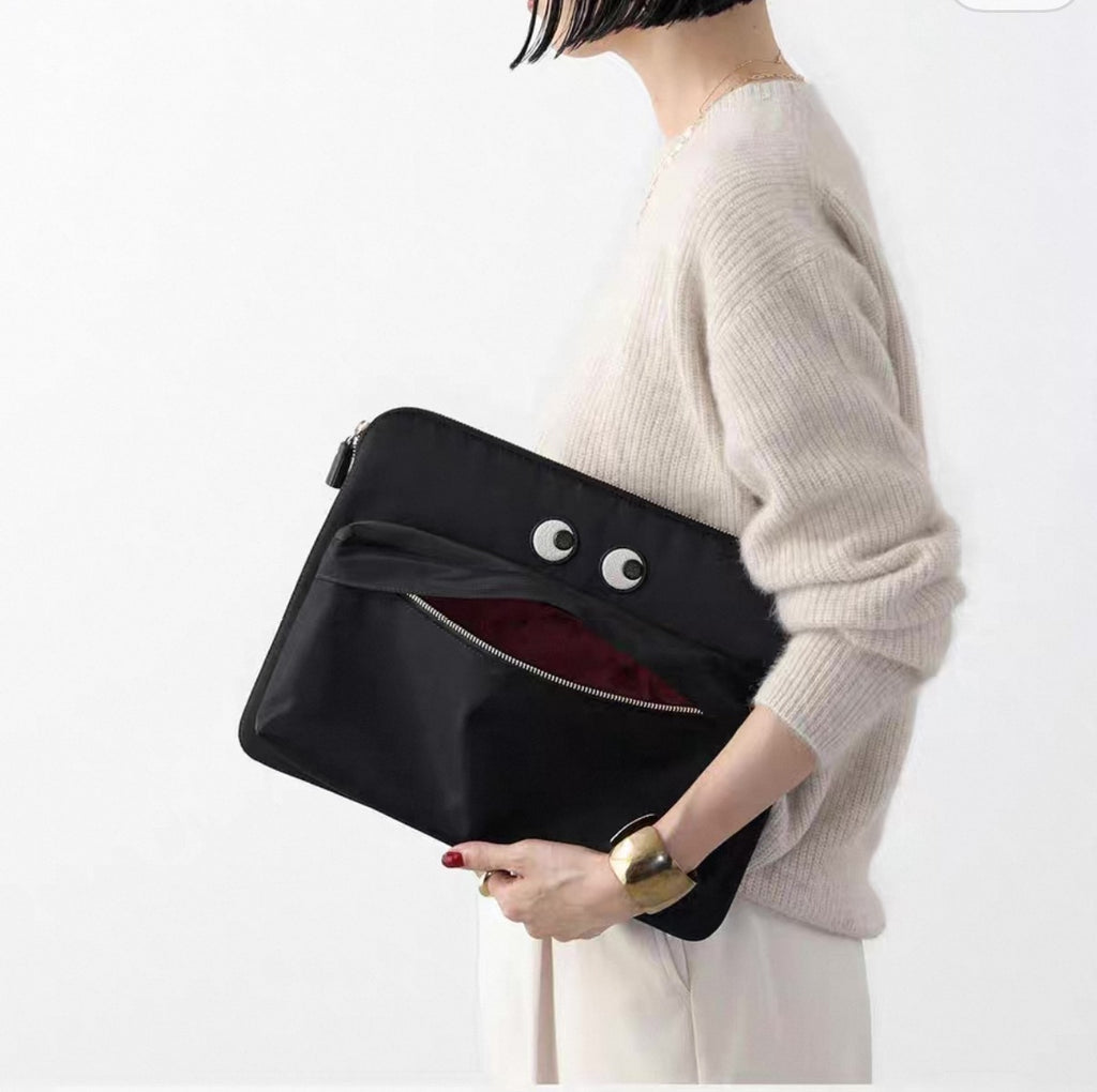 26/5截🌸英國🇬🇧 Anya Hindmarch Tech Case Eyes 英國設計師品牌尼龍手包 | 預訂約7月初至中