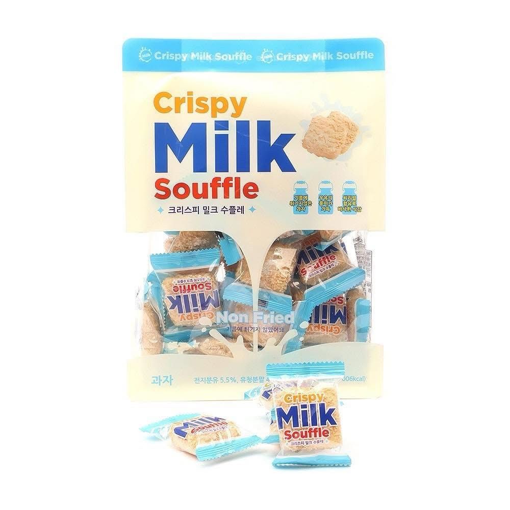 現貨🌸《🇰🇷韓國Crispy Milk Souffle酥脆牛奶蘇芙蕾餅乾》200g 非油炸 | 落單後約3-5個工作天寄出