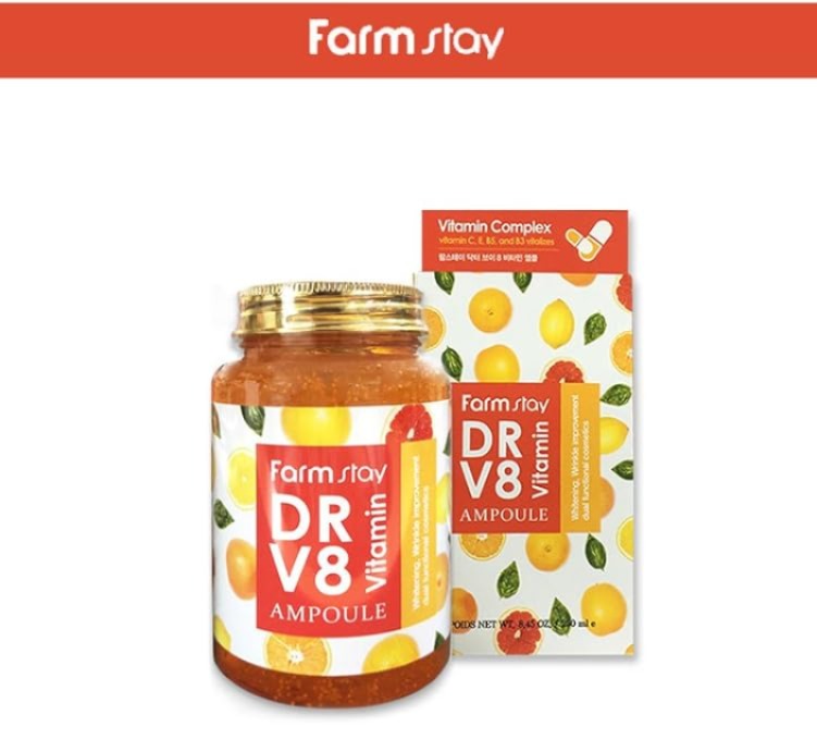 現貨🌸FARMSTAY DR.V8 VITAMIN 維生素安瓶 250ML | 落單後約3-5個工作天寄出