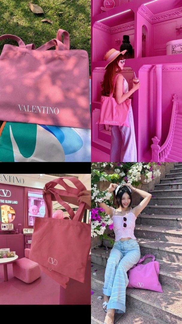 現貨🌸2025 年VALENTINO限定粉色熱賣款Tote Bag (專櫃) | 落單後約5-7個工作天寄出