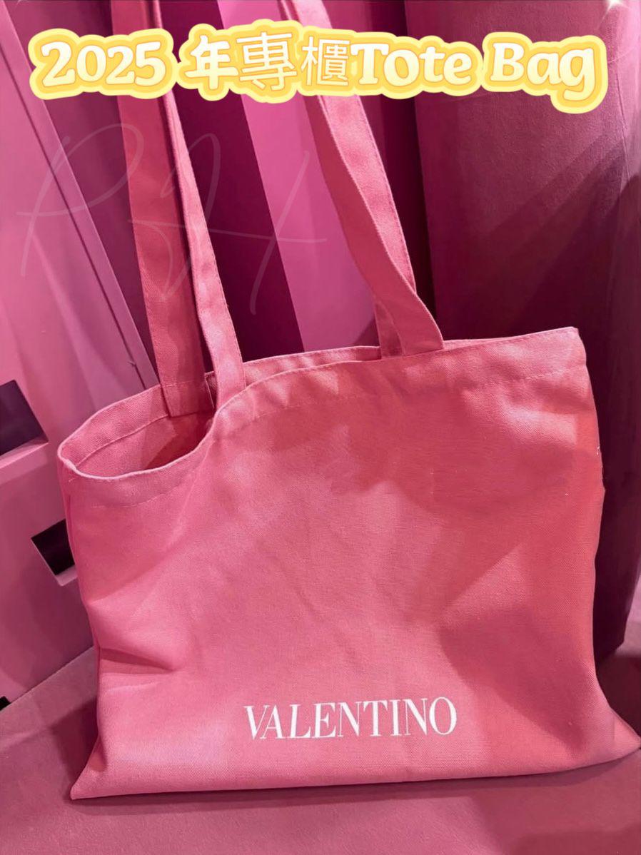 現貨🌸2025 年VALENTINO限定粉色熱賣款Tote Bag (專櫃) | 落單後約5-7個工作天寄出