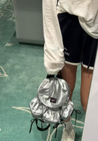 31/7截🌸🇰🇷Fennec 銀色蝴蝶結backpack | 預訂約3-4星期