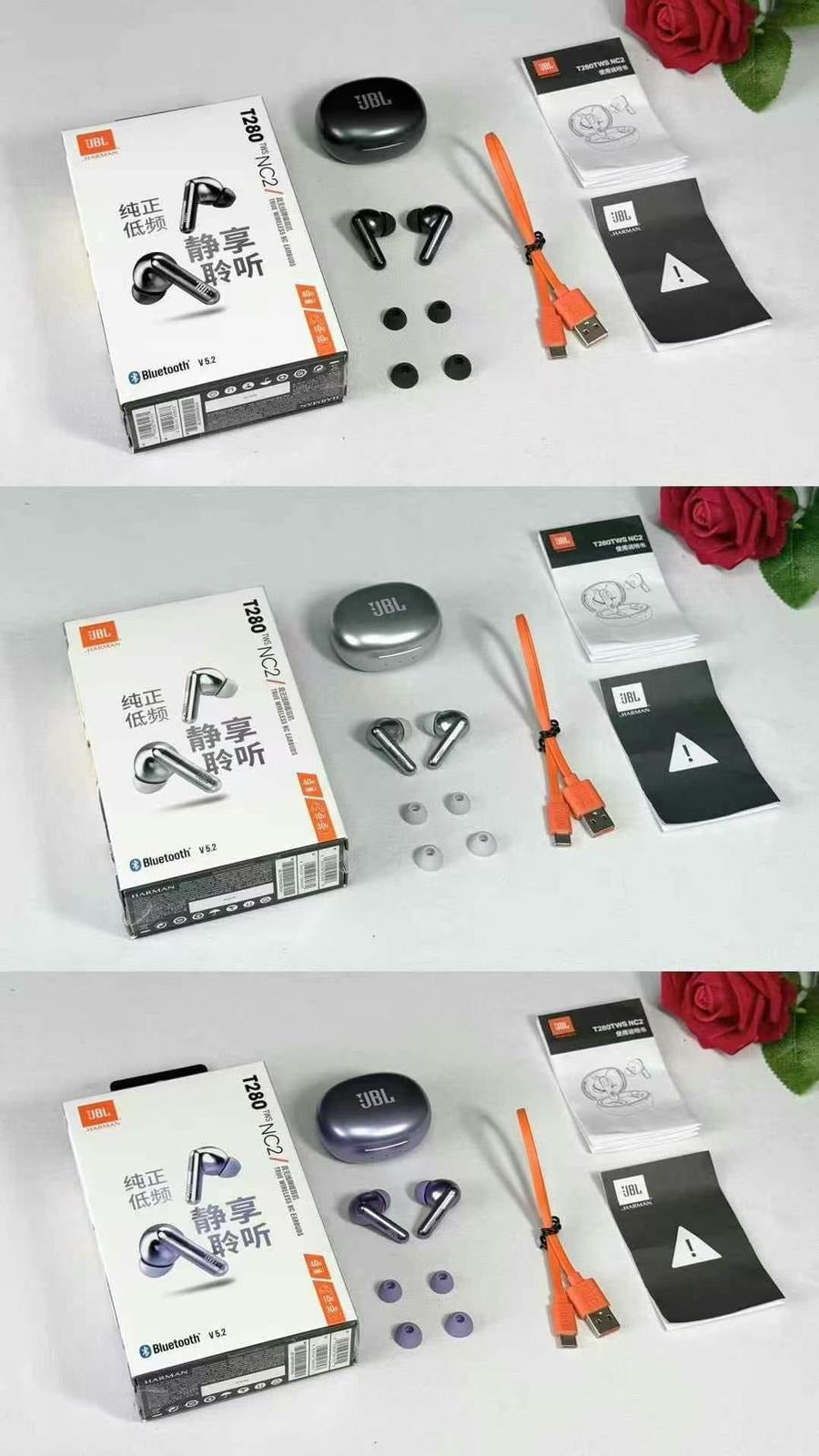 🌸JBL T280TWS NC2 主動降噪入耳式真無線耳機🎧一年保養 | 預訂約2星期 娉婷貿易公司 Exquisite Beauty Trading Company
