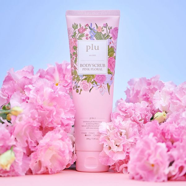現貨🌸《限量版》New🌷PLU 粉紅花束盈亮身體磨砂膏 200g PLU Pink Flora Body Scrub | 落單後約3-5個工作天寄出