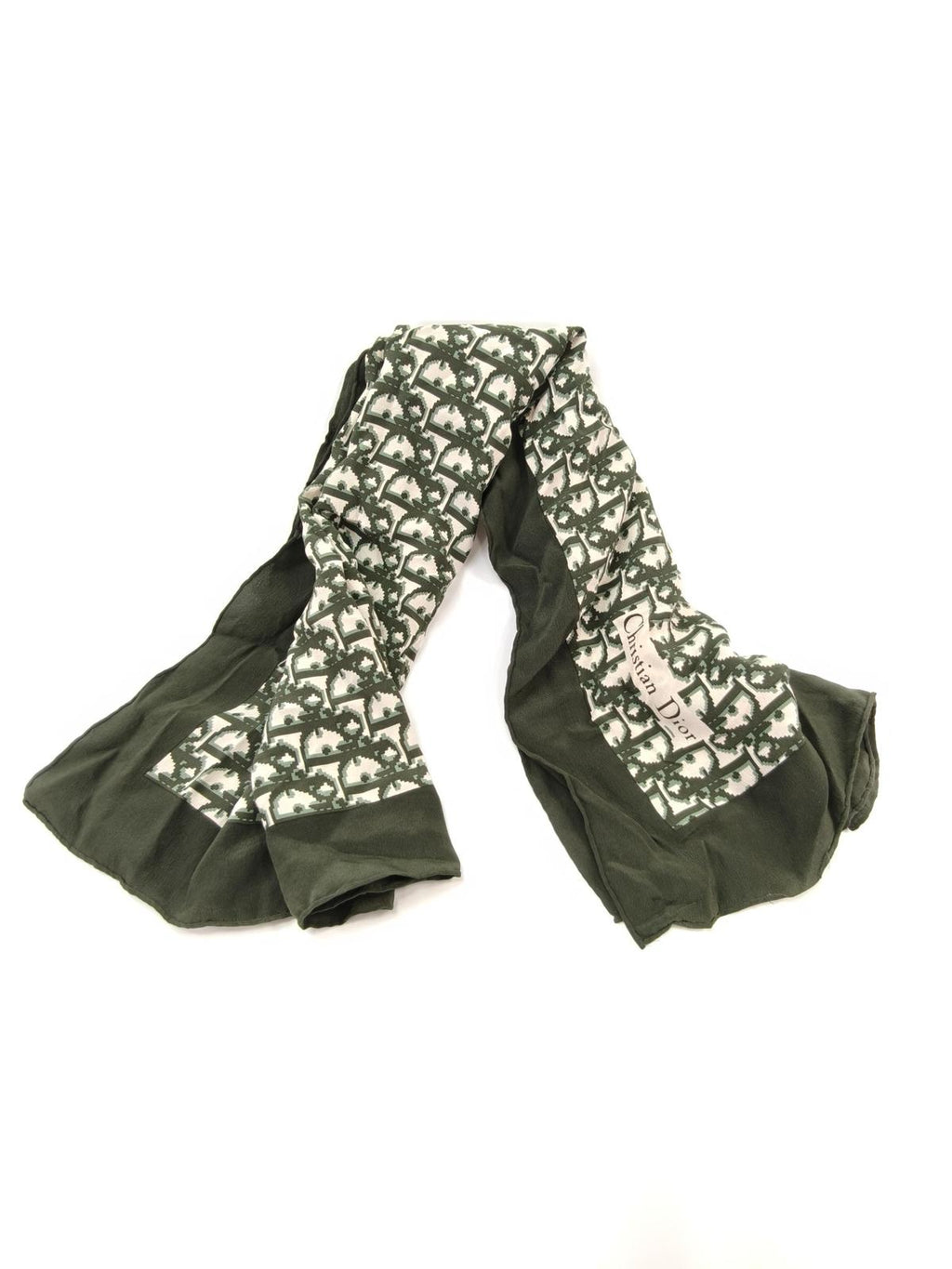 🌸日本中古品代購 Dior 絲巾 綠色 75 x 75 cm | 預訂約2-3星期