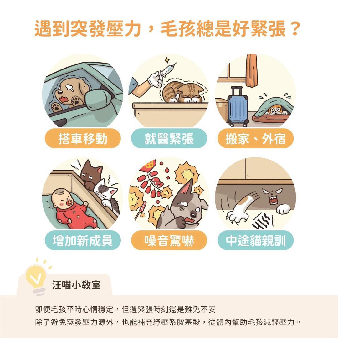 每月15/30號截單🌸汪喵星球-紓壓胺基酸(2g x 20包） | 預訂 截單後約2-3星期到