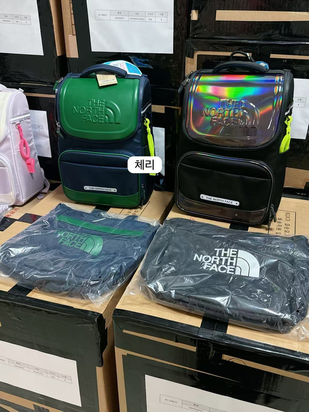 售完即止🌸韓國直送 🇰🇷The North Face kids 書包+功課袋 | 預訂約3-4星期(whatsapp圈圖)